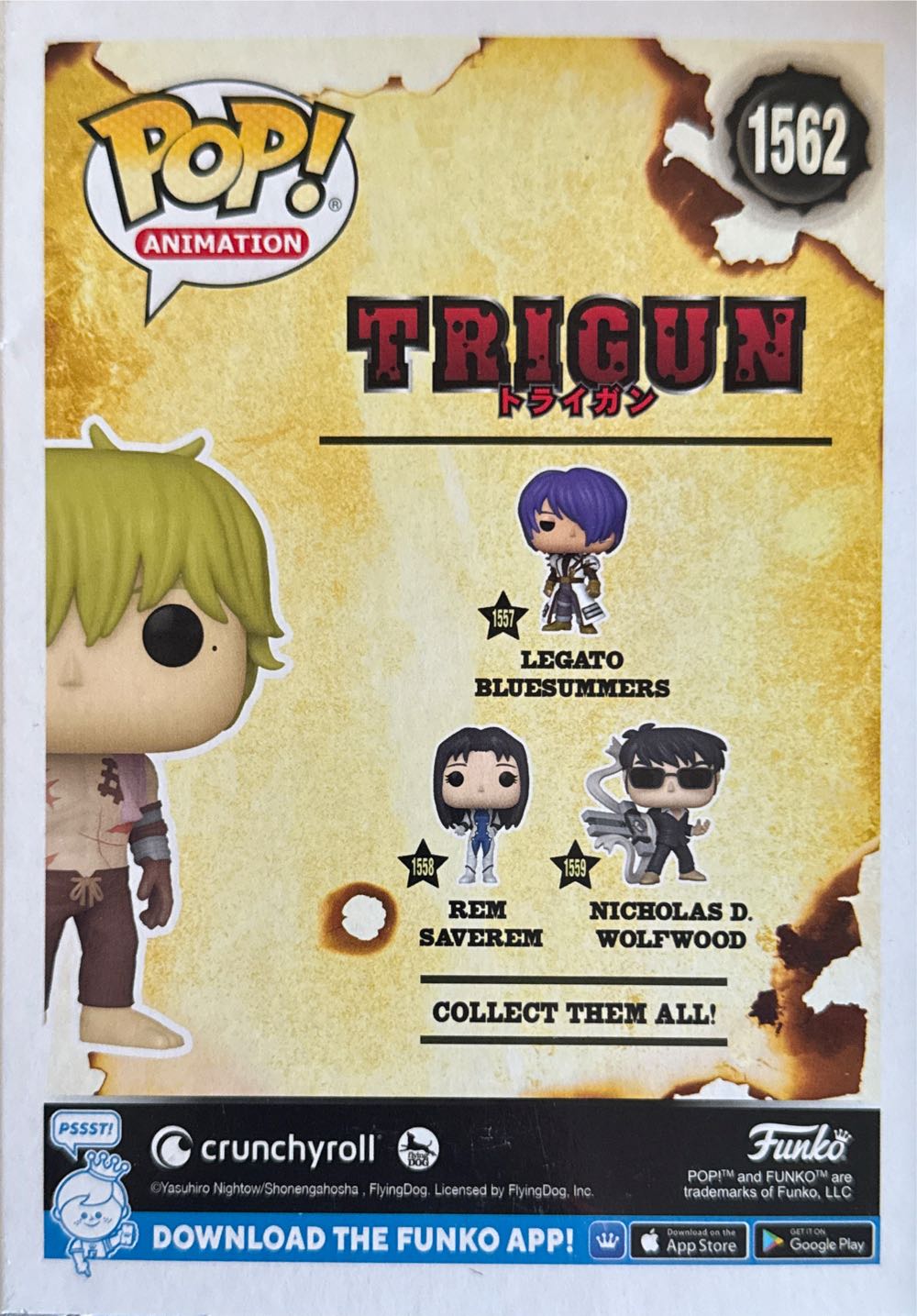 Vash The Stampede  vinyl figure collectible [Barcode 889698776202] - Main Image 3