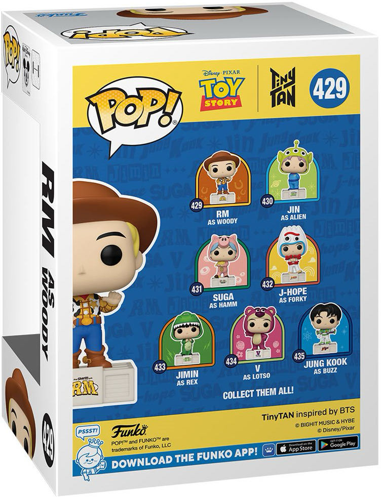 RM As Woody - BTS vinyl figure collectible [Barcode 889698842945] - Main Image 2
