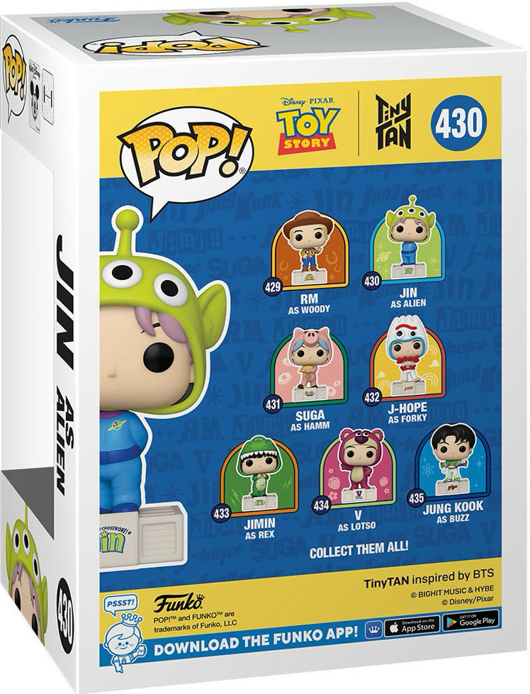 Funko Pop! Jin As Alien - BTS vinyl figure collectible [Barcode 889698842921] - Main Image 2