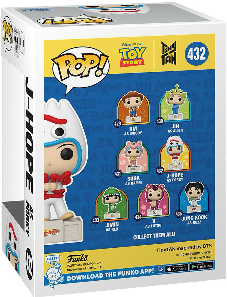 J-Hope As Forky - BTS vinyl figure collectible [Barcode 889698842907] - Main Image 2
