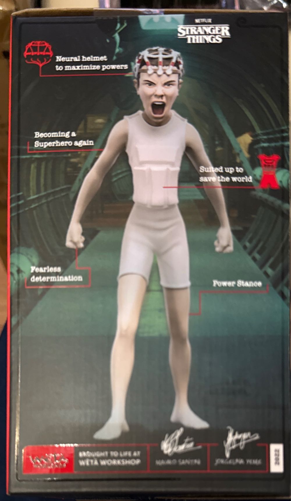 Eleven Powered Things Mini Epics Stranger Things Eleven Powered Mini Powered Weta Season 4 Workshop 15 4 Statue Netflix Sealed New - Stranger Things vinyl figure collectible [Barcode 9420024739044] - Main Image 4