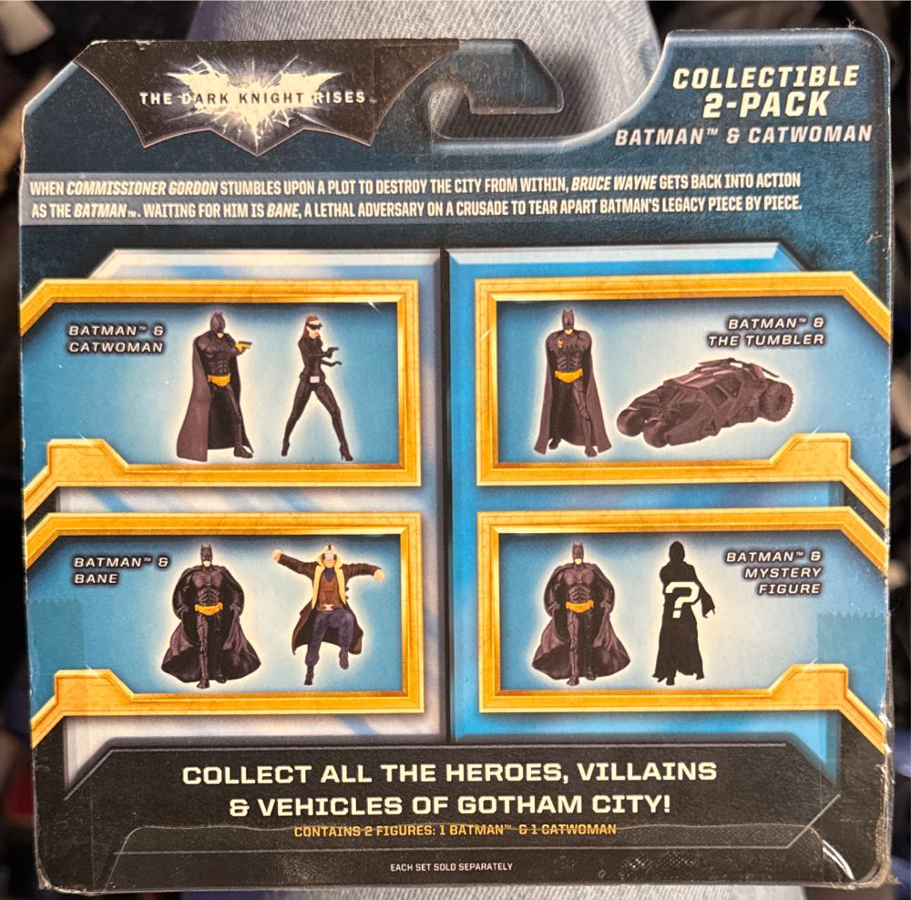 Cdi The Dark Knight Rises Batman & Catwoman 2 Pack Collectible Batman Mini 2” Batman: Set  vinyl figure collectible [Barcode 045672468048] - Main Image 3