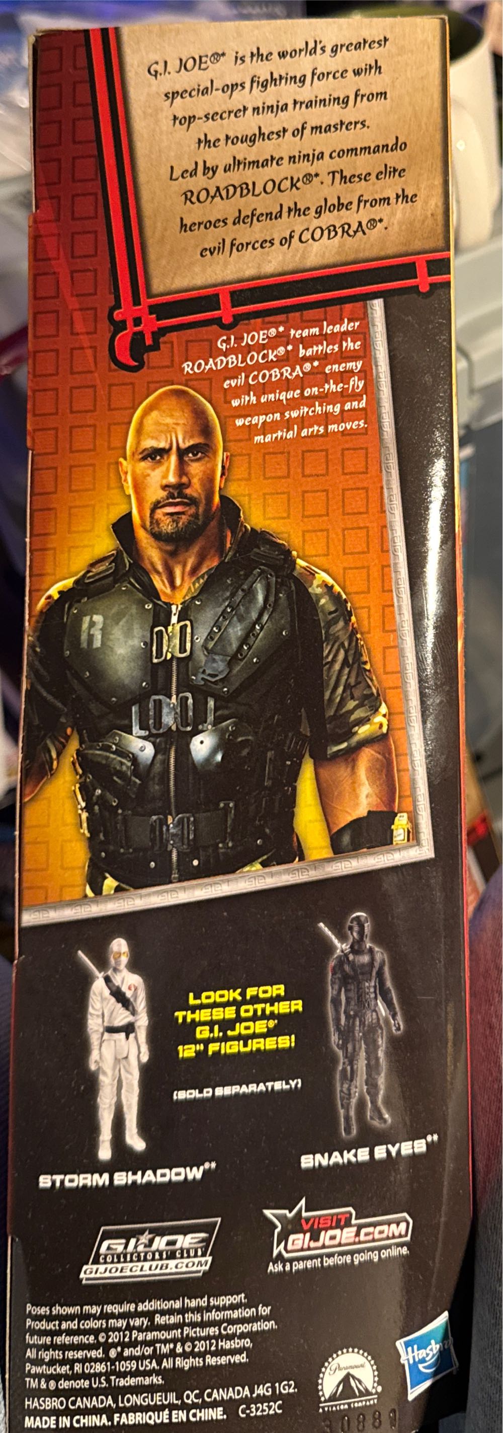 G.i. Joe Retaliation Roadblock 12” Action Figure  vinyl figure collectible [Barcode 653569859185] - Main Image 2