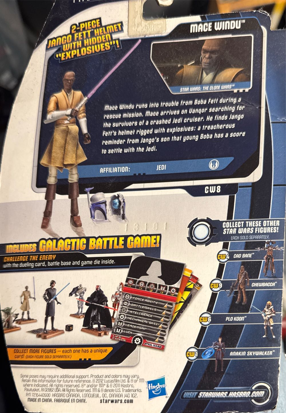 Star Wars: Clone Wars Animated Series 3.75 Inch Mace Windu Action Figure  vinyl figure collectible [Barcode 653569681625] - Main Image 2