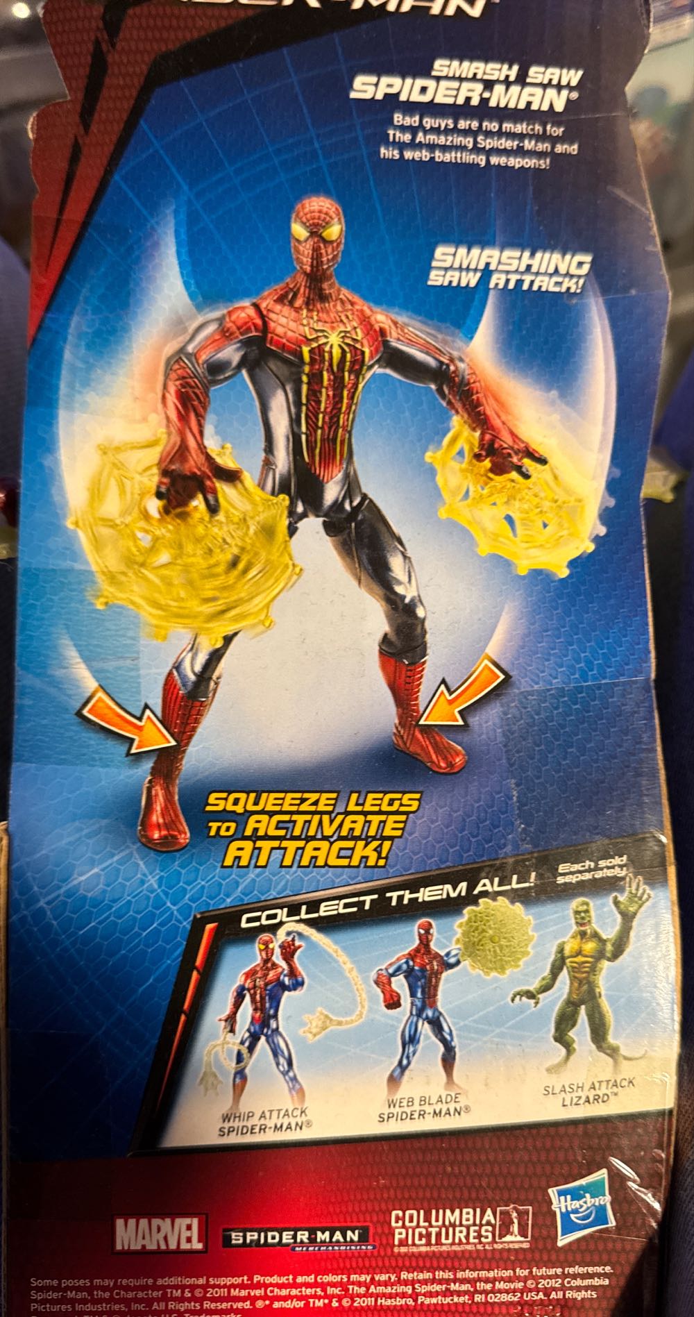 Amazing Smash Saw 6.5” Hasbro Spider Man  vinyl figure collectible [Barcode 653569691273] - Main Image 2