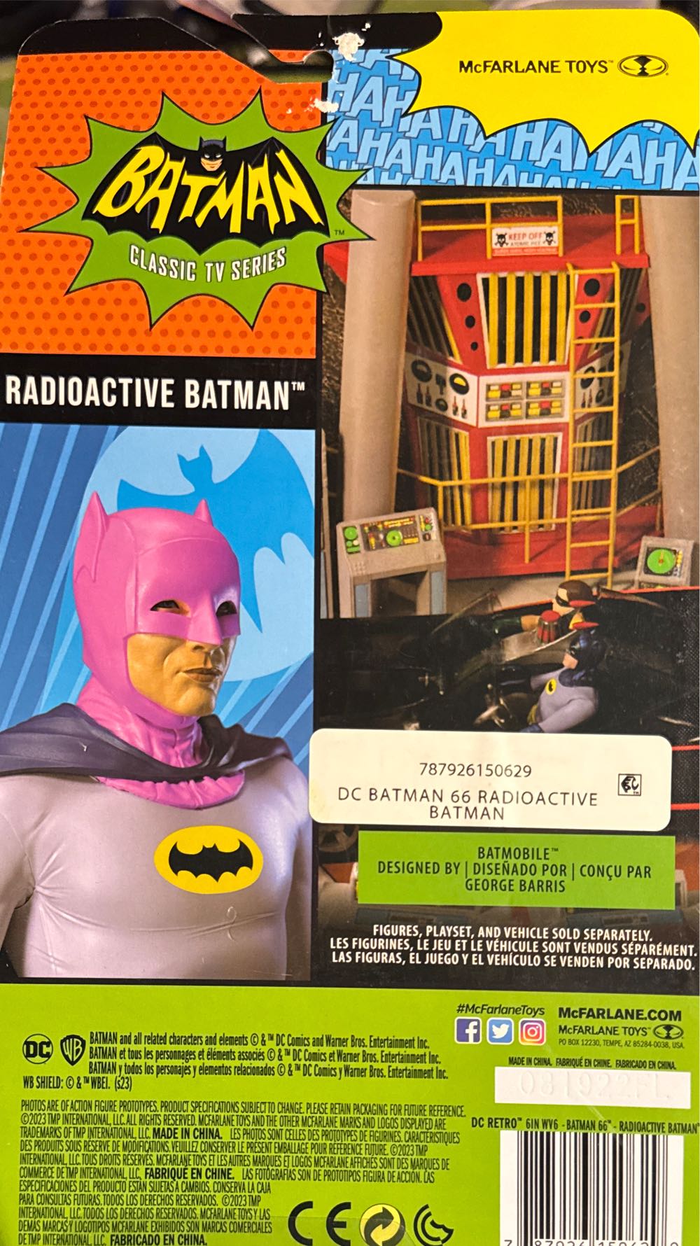 Mcfarlane Dc Retro Action Figure Batman 66 Radioactive Batman 15 Cm  vinyl figure collectible [Barcode 787926150629] - Main Image 2