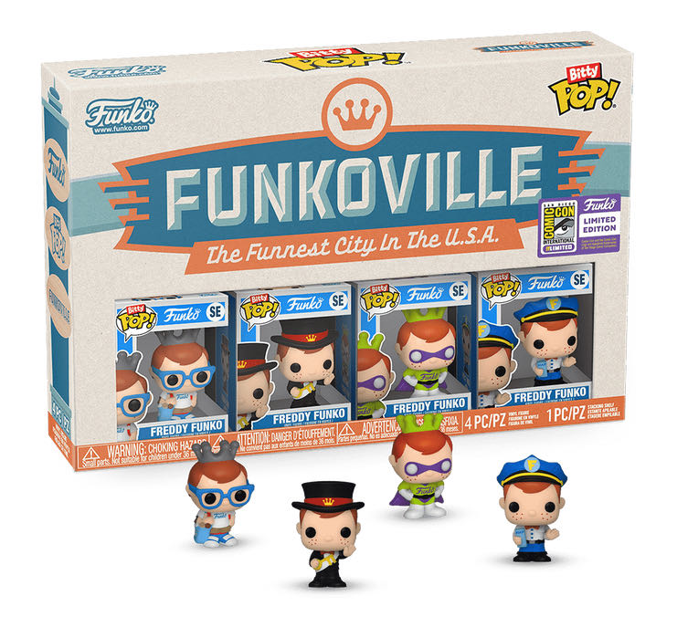 Bitty Pop! Freddy Funkoville - Freddy Funko vinyl figure collectible [Barcode 889698766562] - Main Image 2