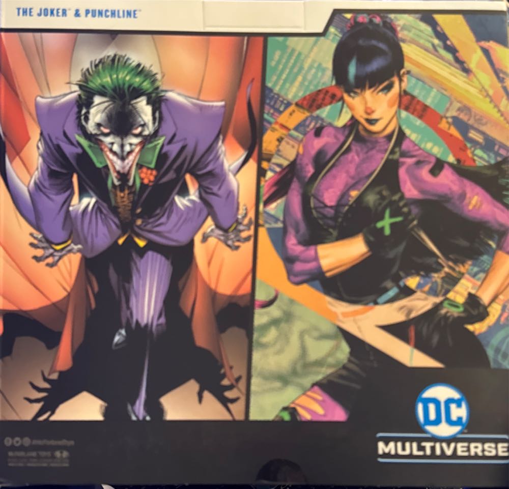 Mcfarlane Toys Dc Multiverse The Joker & Punchline 7” Action Figure 2pk  vinyl figure collectible [Barcode 787926159936] - Main Image 2