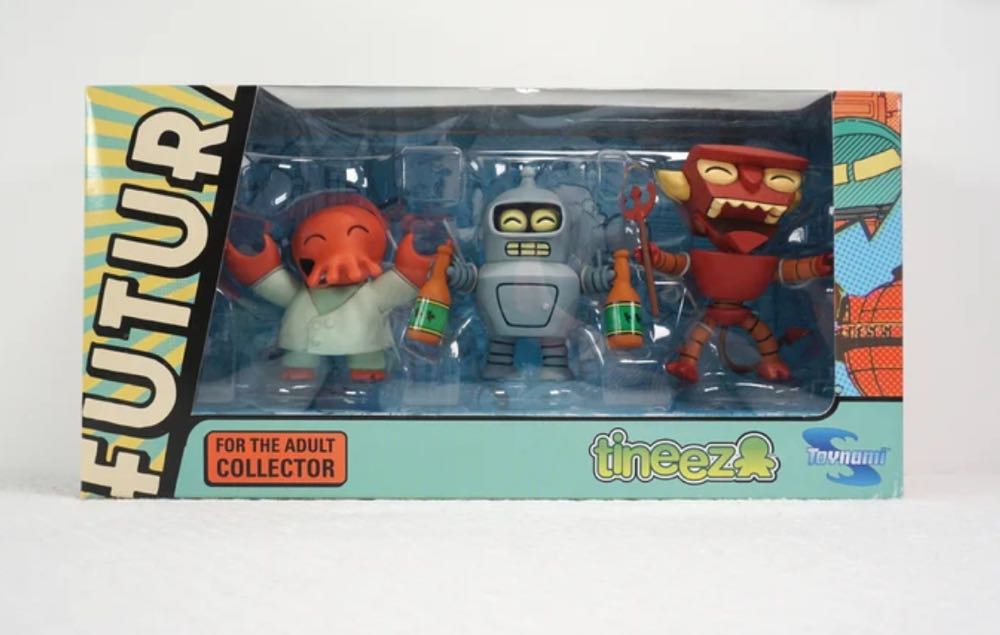 Futurama Tineez Series 1: Bender Zoidberg and Devil Robot Box Set - Futurama vinyl figure collectible - Main Image 1