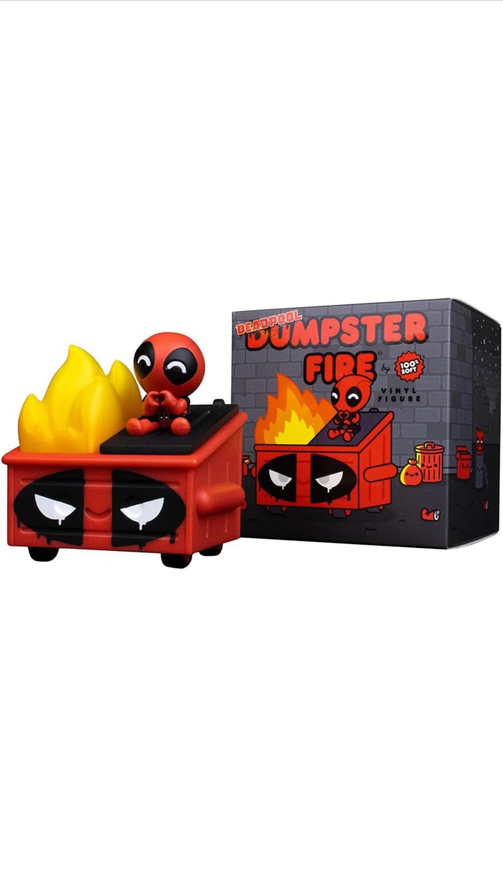Deadpool Dumpster Fire Vinyl Figure - Deadpool vinyl figure collectible [Barcode 810082911107] - Main Image 2
