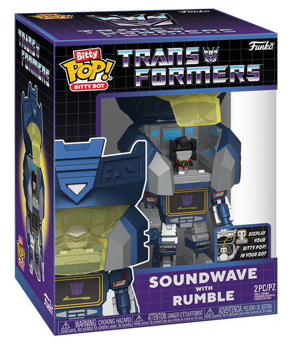 Transformers - Soundwave With Rumble (Bitty Bot) - Transformers vinyl figure collectible [Barcode 889698836432] - Main Image 2