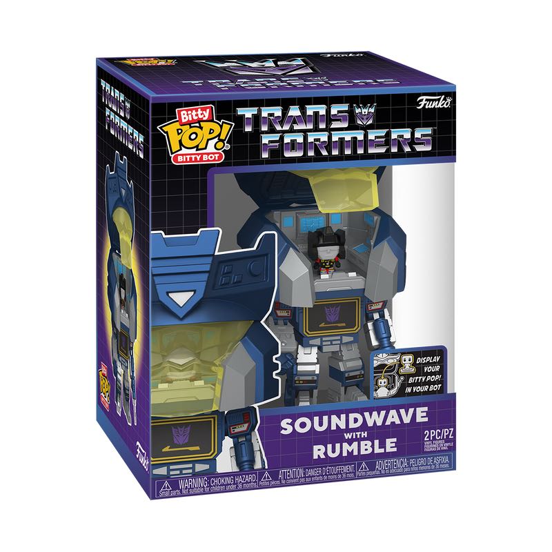 Transformers - Soundwave With Rumble (Bitty Bot) - Transformers vinyl figure collectible [Barcode 889698836432] - Main Image 3
