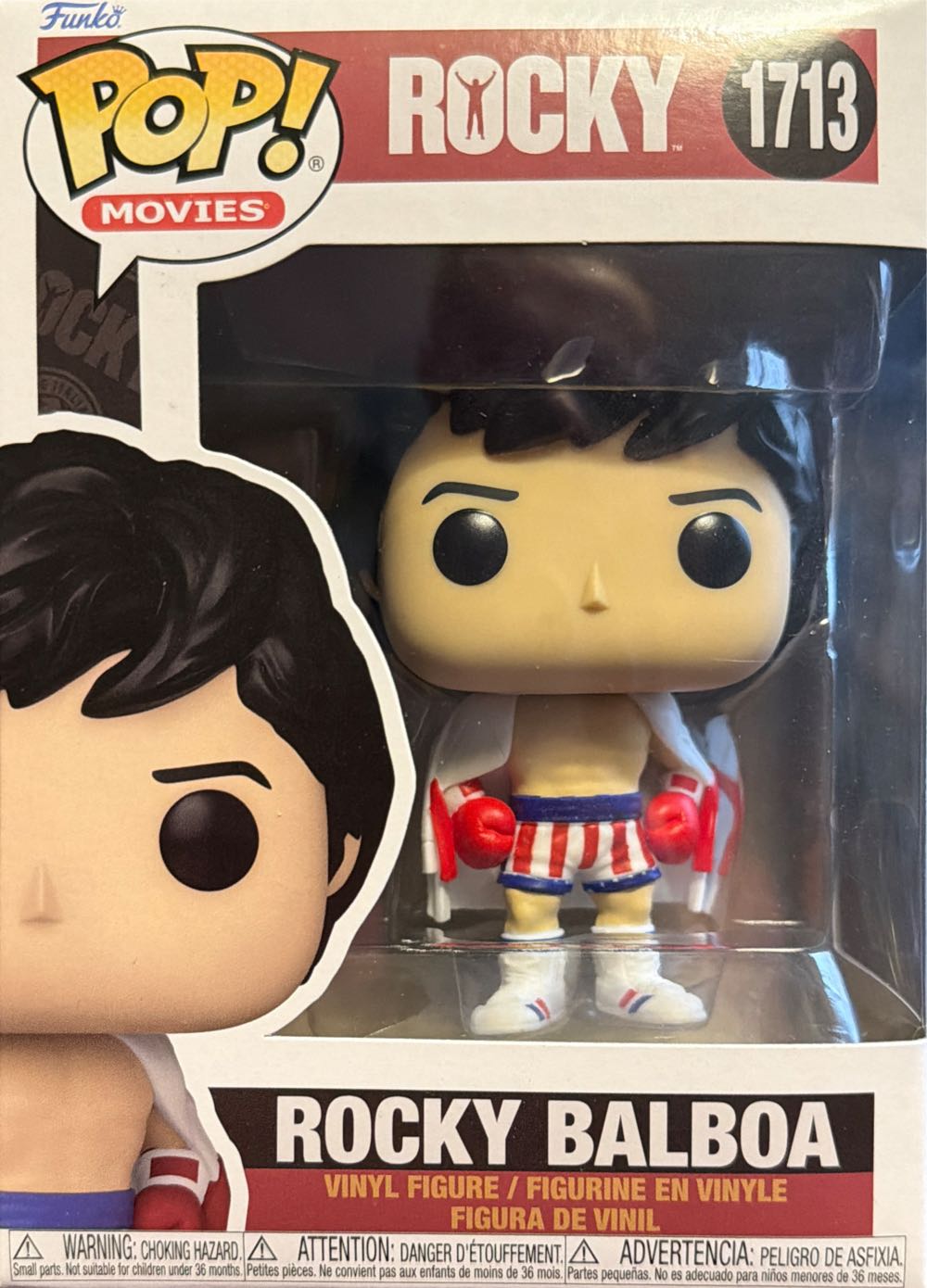 Rocky -1713- Rocky Balboa (with Cape) - Rocky vinyl figure collectible [Barcode 889698835480] - Main Image 4