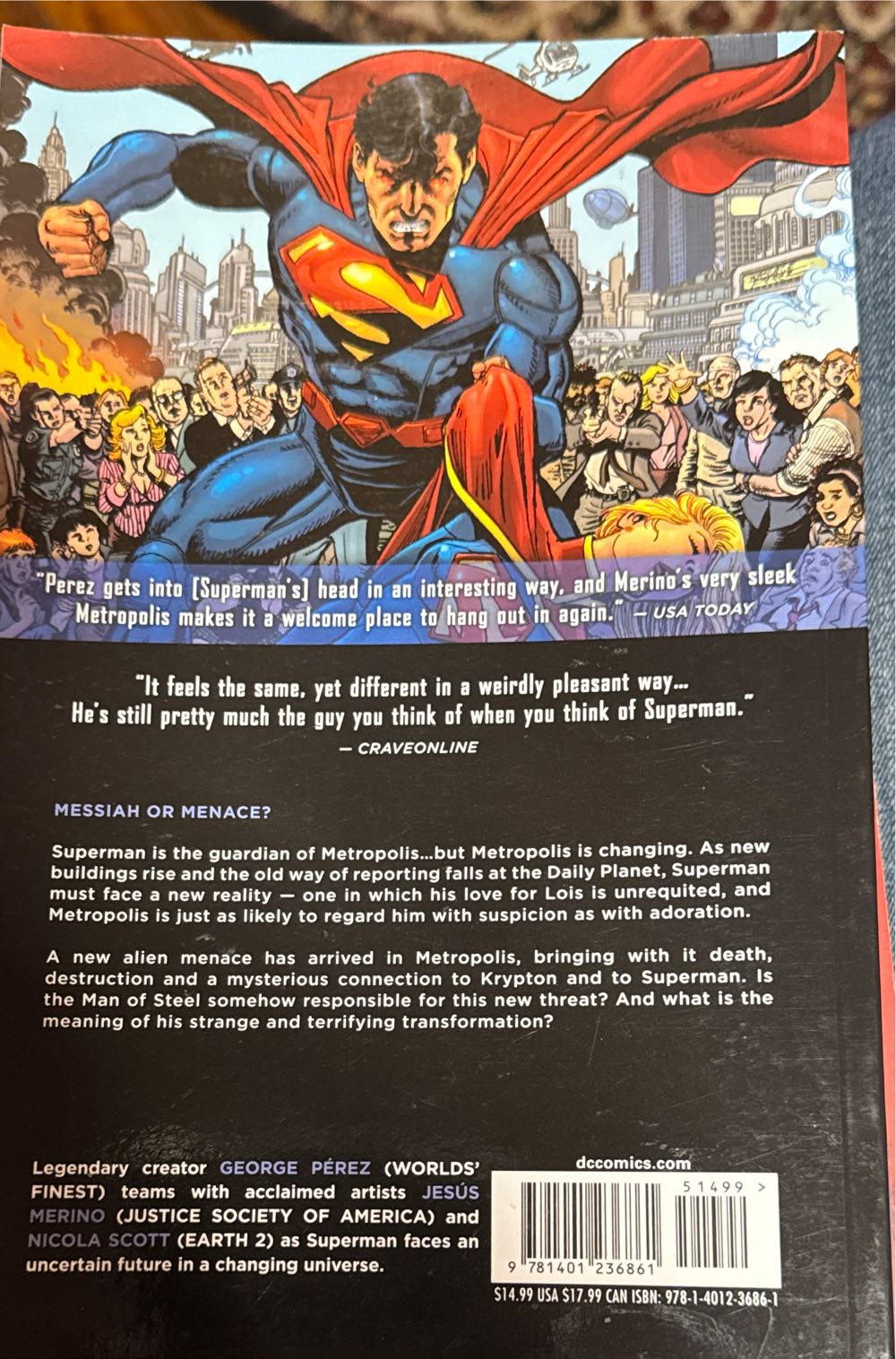 Superman New 52 Volume 1: What Price Tomorrow?  vinyl figure collectible [Barcode 9781401236861] - Main Image 2