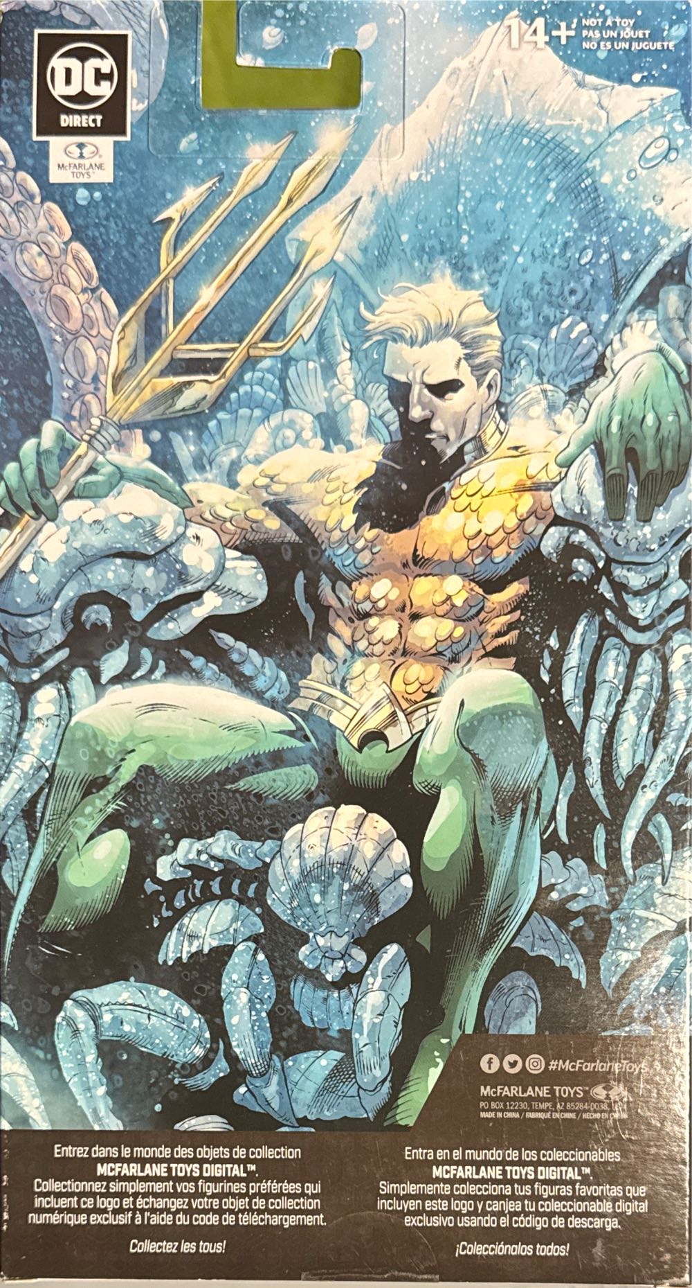 Mcfarlane Toys Dc Direct Aquaman Dc Classic 7in Action Figure With Digital Collectible - DC Universe vinyl figure collectible [Barcode 787926171464] - Main Image 2