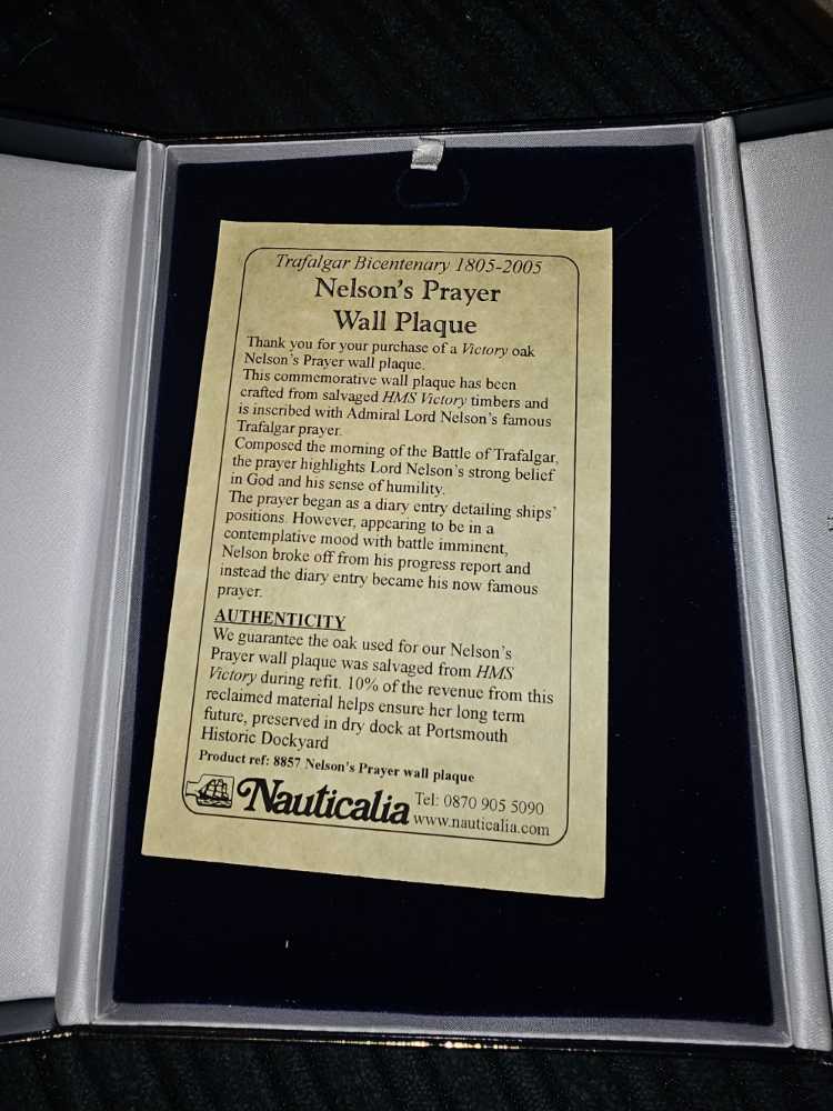 Nauticalia Nelson’s Prayer Wall Plaque  vinyl figure collectible - Main Image 2