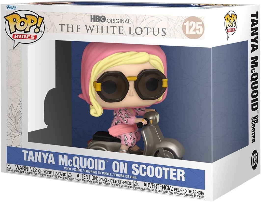 Tanya Mcquoid on Scooter - 125 (The White Lotus) HBO - Funko Pop Rides  vinyl figure collectible [Barcode 889698812054] - Main Image 2