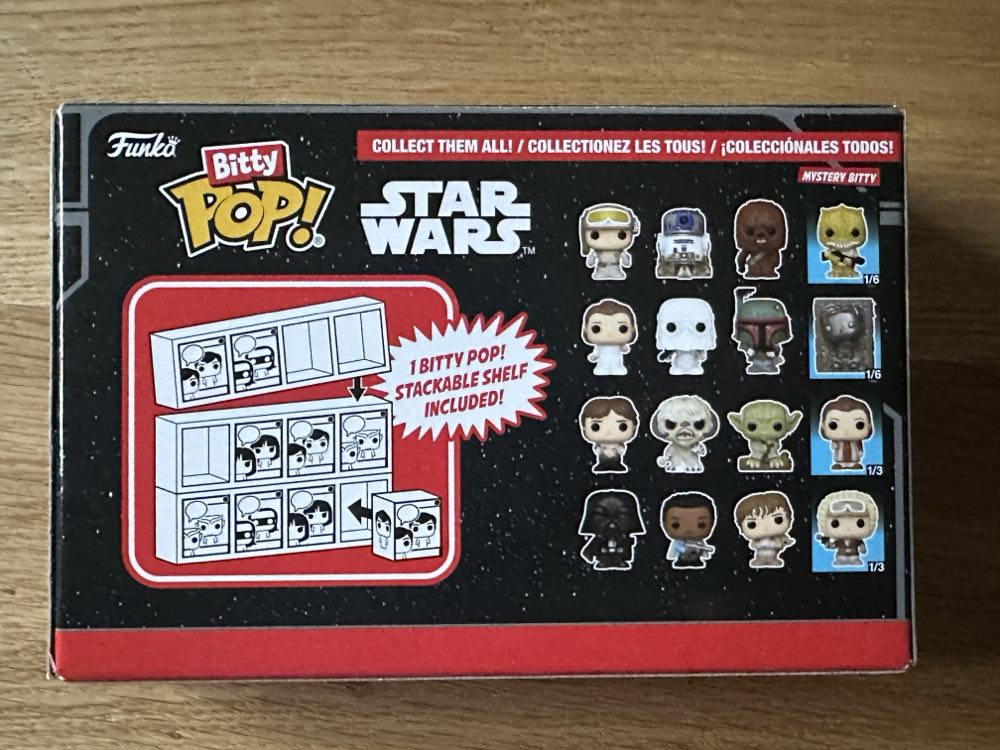 Bitty Pop: Star Wars-Darth Vader, Lando Calrissian, Luke Skywalker, Yoda & Han Solo In Carbonite  - Star Wars vinyl figure collectible [Barcode 889698836715] - Main Image 2