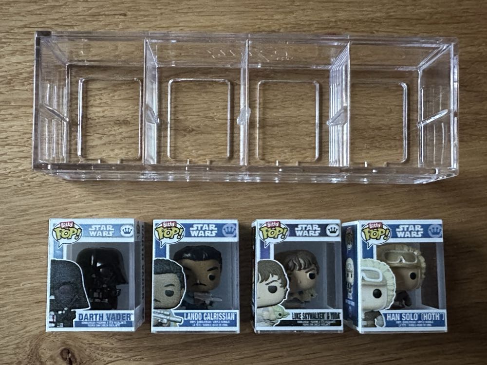 Bitty Pop: Star Wars-Darth Vader, Lando Calrissian, Luke Skywalker, Yoda & Han Solo In Carbonite  - Star Wars vinyl figure collectible [Barcode 889698836715] - Main Image 3