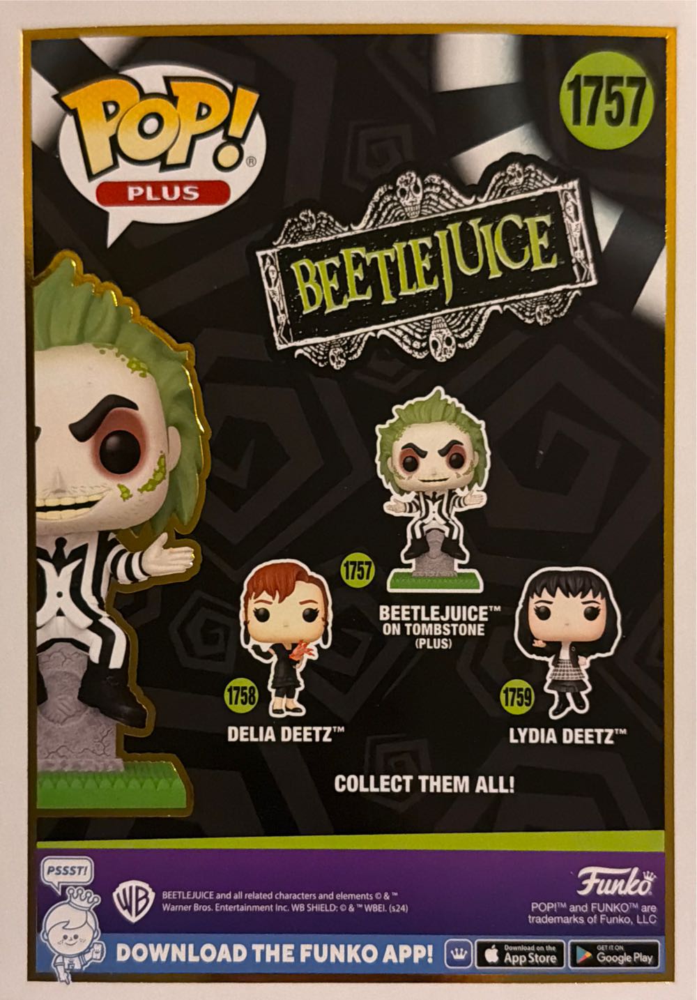 Beetlejuice On Tombstone - Beetlejuice vinyl figure collectible [Barcode 889698835626] - Main Image 2