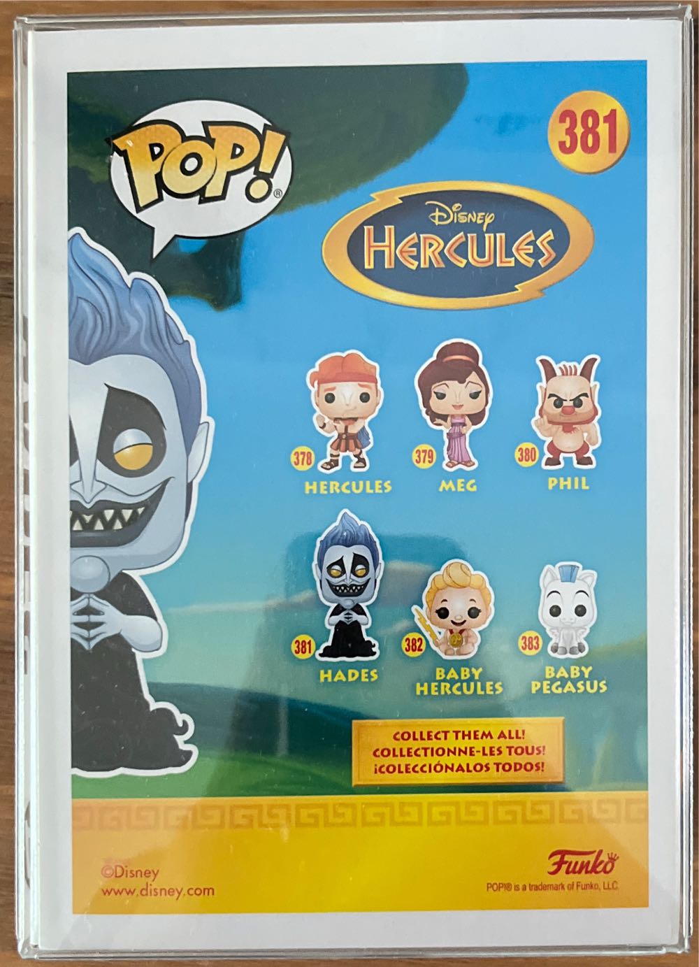Hades, #381 Hot Topic Exclusive  - Disney vinyl figure collectible [Barcode 889698503389] - Main Image 2