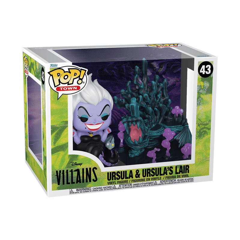 Ursula & Ursula’s Lair - 43 (villains) Disney - Funko Pop Town - The Little Mermaid vinyl figure collectible [Barcode 889698809320] - Main Image 2