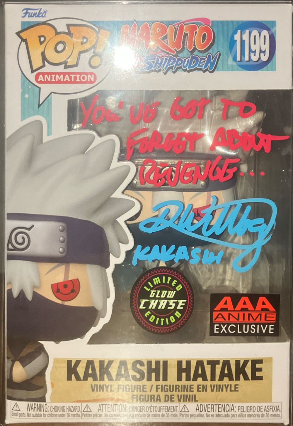 (Autographed) Kid Kakashi Hatake [AAA Exclusive] - Naruto vinyl figure collectible [Barcode 889698602839] - Main Image 3