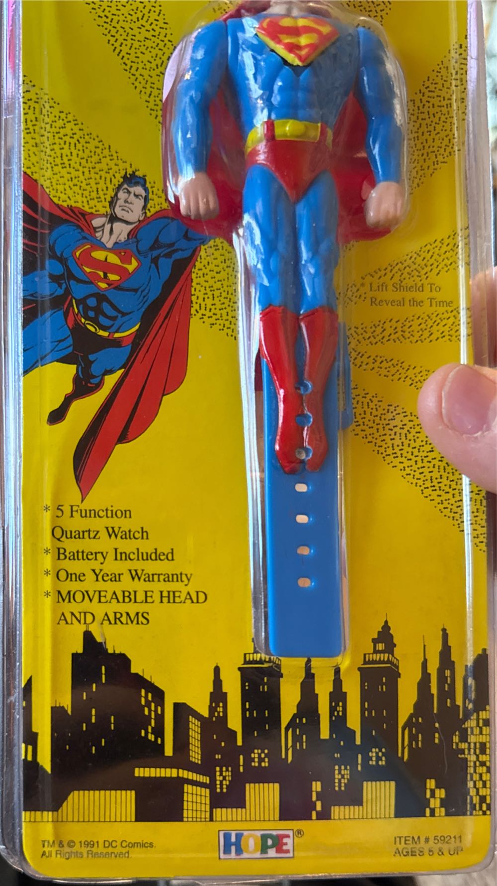 Superman Man Of Steel Watch Vintage Wristwatch Dc  vinyl figure collectible [Barcode 010859592113] - Main Image 4
