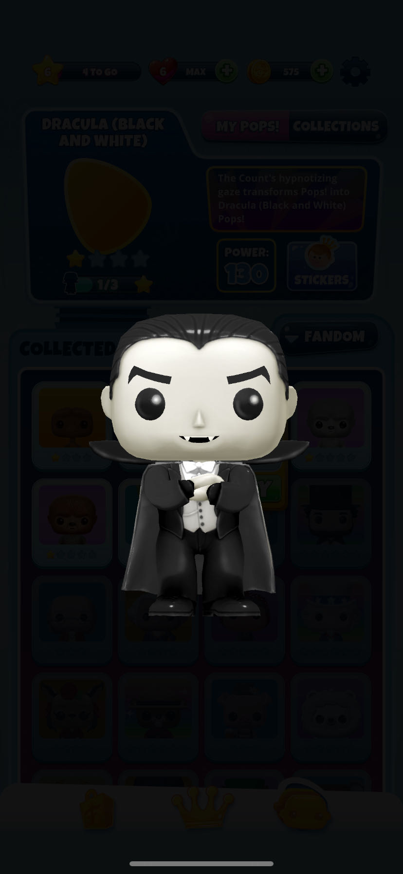 Funko Pop! Blitz: Dracula (Black And White)  vinyl figure collectible - Main Image 2