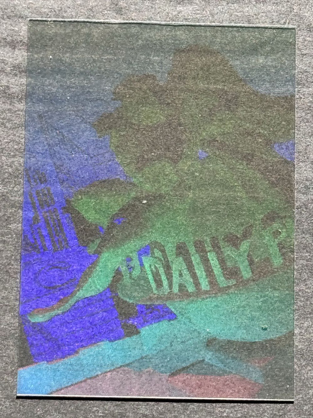 Superman Holo Series 1996 Skybox Holocel H1 Clear Chase Card  vinyl figure collectible - Main Image 2