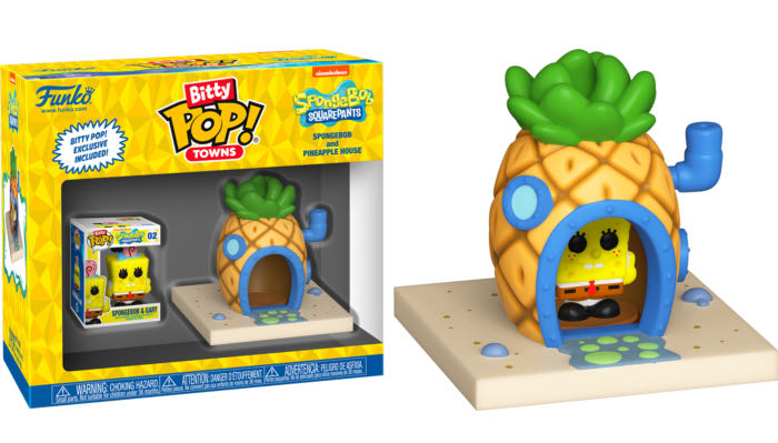 Bitty Pop! Town: Spongebob / Gary & Pineapple House - SpongeBob SquarePants vinyl figure collectible [Barcode 889698836388] - Main Image 3