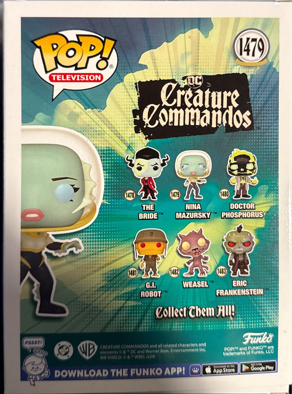 Creature Commandos - Nina Mazursky - DC Universe vinyl figure collectible [Barcode 889698810319] - Main Image 4