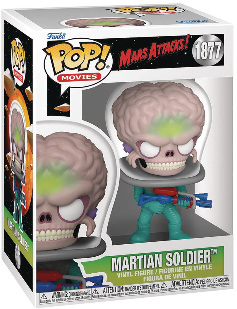Martian Soldier 1877 - (mars Attacks) Funko Pop Movies - Mars Attacks! vinyl figure collectible [Barcode 889698835664] - Main Image 2