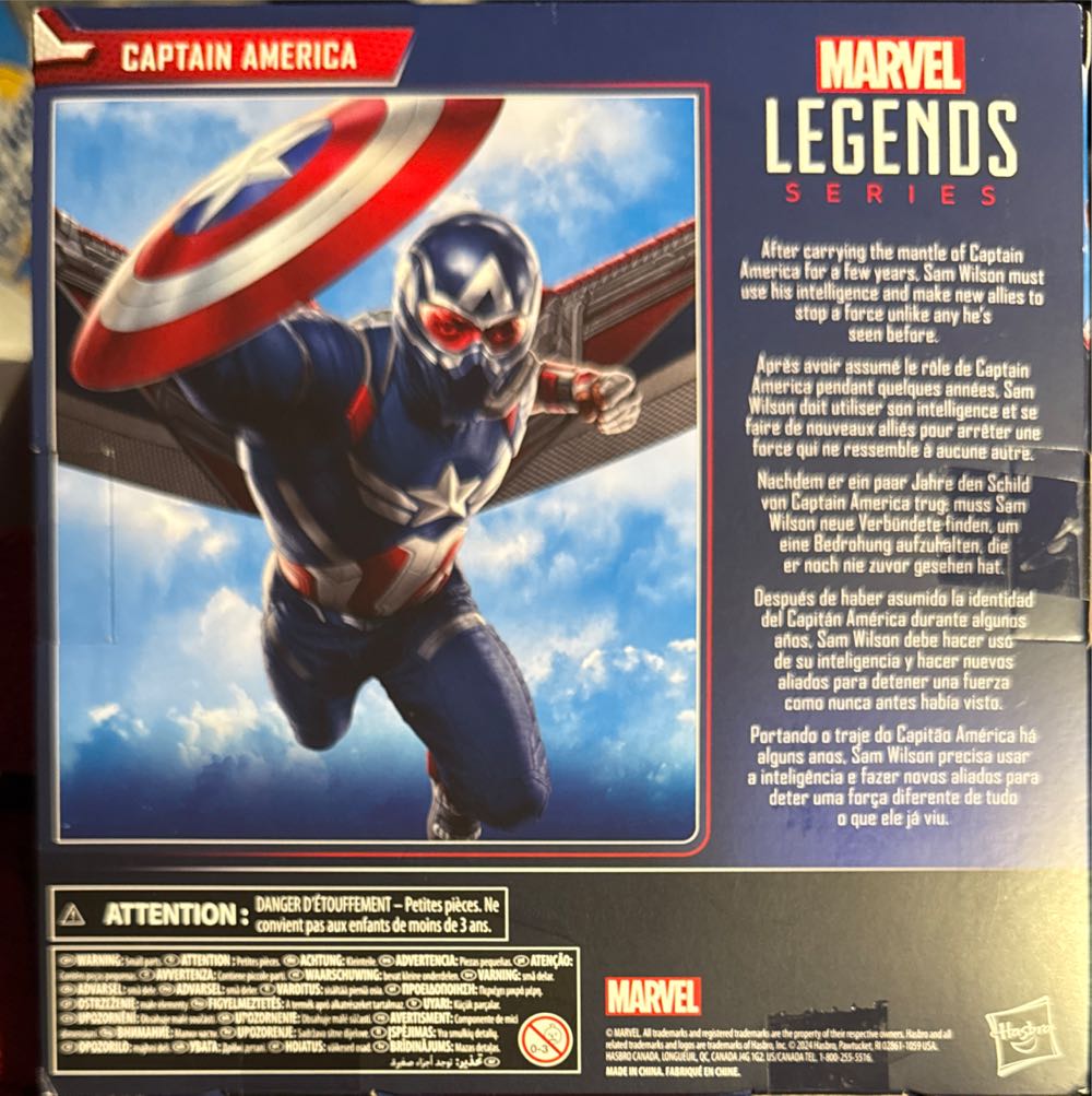 America New World Captain America Brave New Marvel Legends America: Deluxe Action 6” Series Hasbro 15 Collectibles Captai Stock! & Red ~  vinyl figure collectible [Barcode 5010996222602] - Main Image 3
