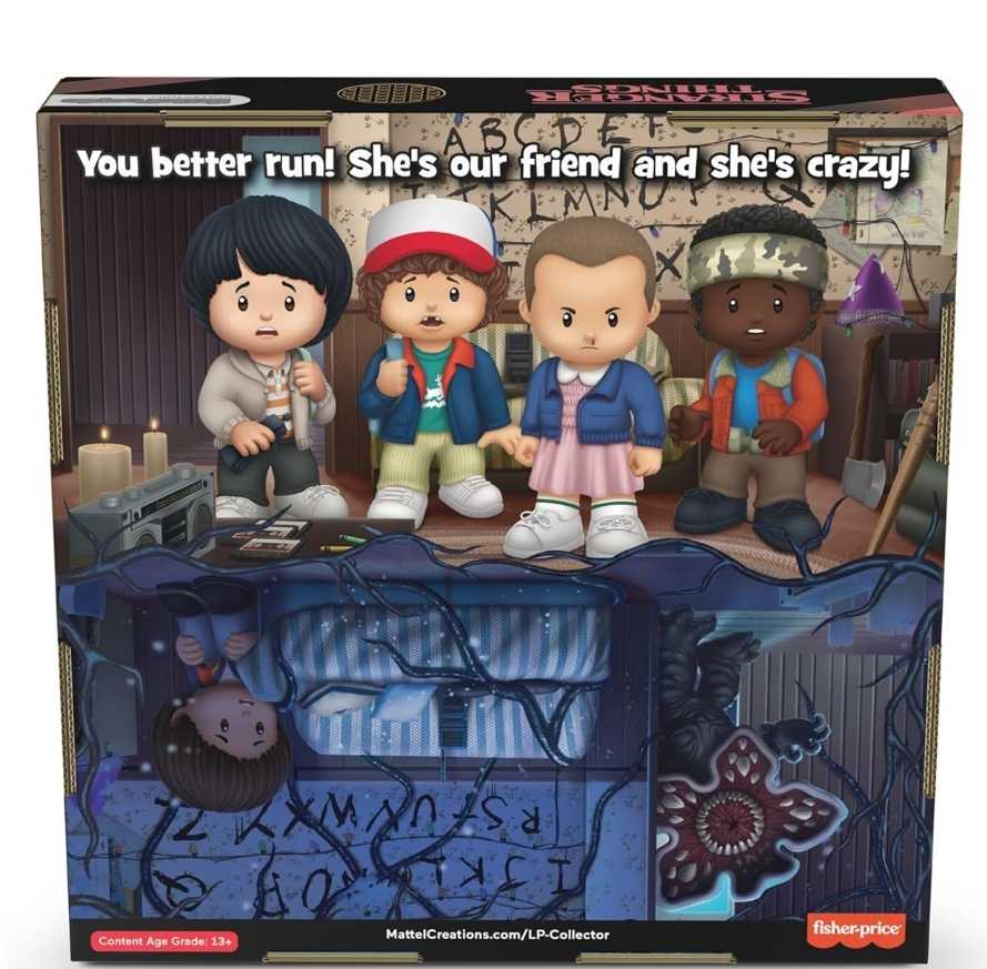 Little People Collector Stranger Things Castle Byers Special Edition Set 6 Figures For Adults & Fans In A Display Box - Stranger Things vinyl figure collectible [Barcode 194735195725] - Main Image 2