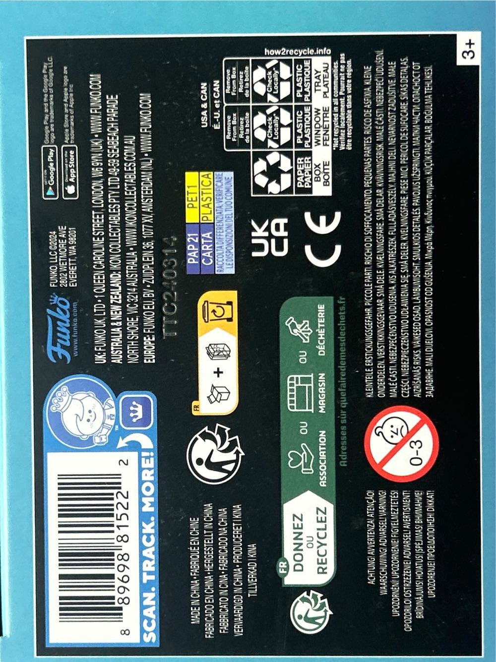 Masked Worker With Blood Splatter  vinyl figure collectible [Barcode 889698815222] - Main Image 3