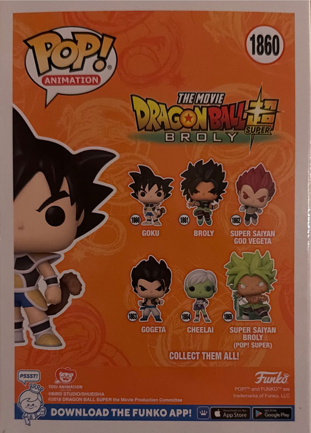 DB -1860- Goku - Dragon Ball Z vinyl figure collectible [Barcode 889698827812] - Main Image 2