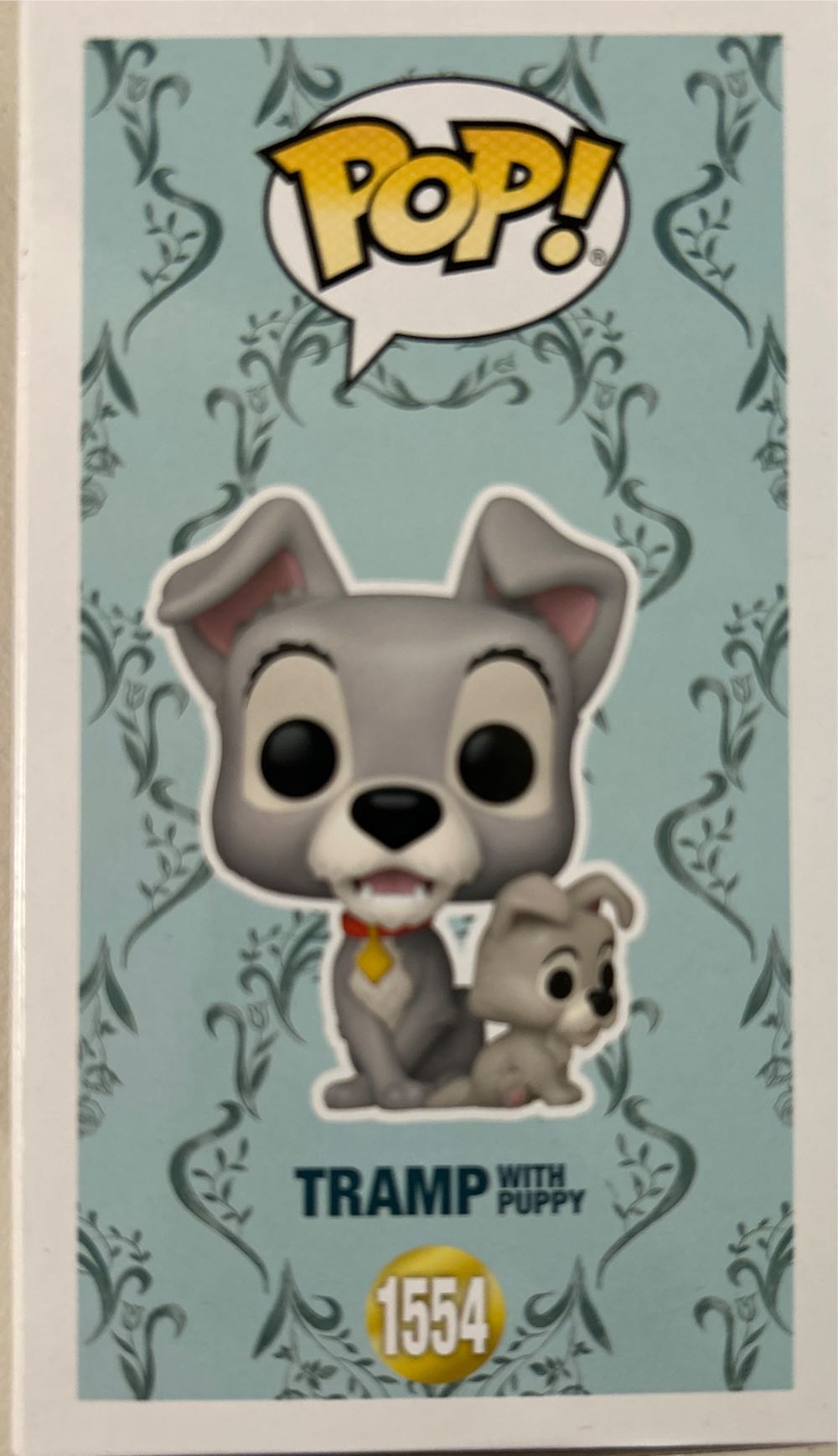 1554-Tramp With Puppy - Disney vinyl figure collectible [Barcode 889698835695] - Main Image 5