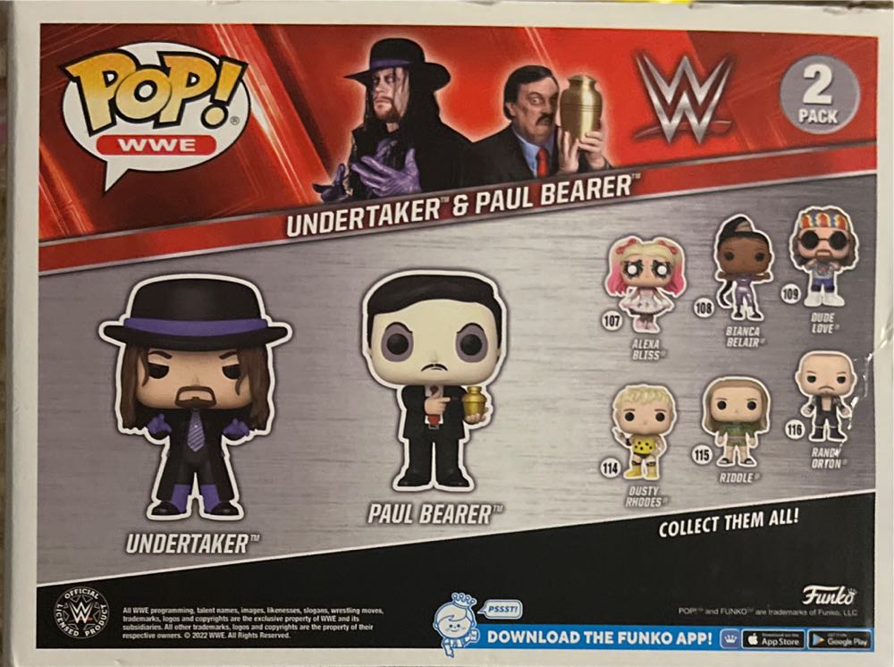 Undertaker & Paul Bearer - WWE vinyl figure collectible [Barcode 889698689601] - Main Image 2
