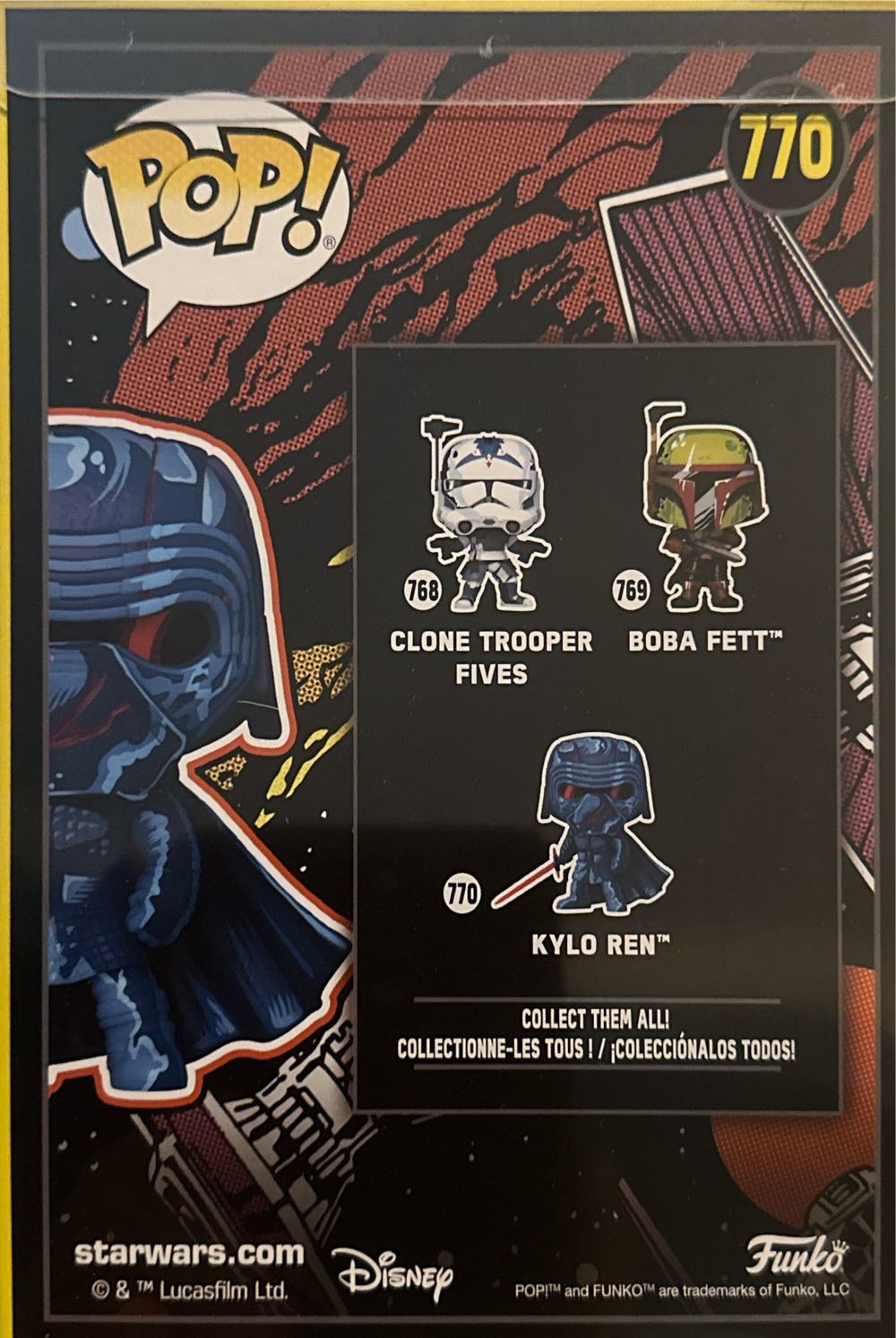 Kylo Ren (Retro) - Star Wars vinyl figure collectible [Barcode 889698838153] - Main Image 2