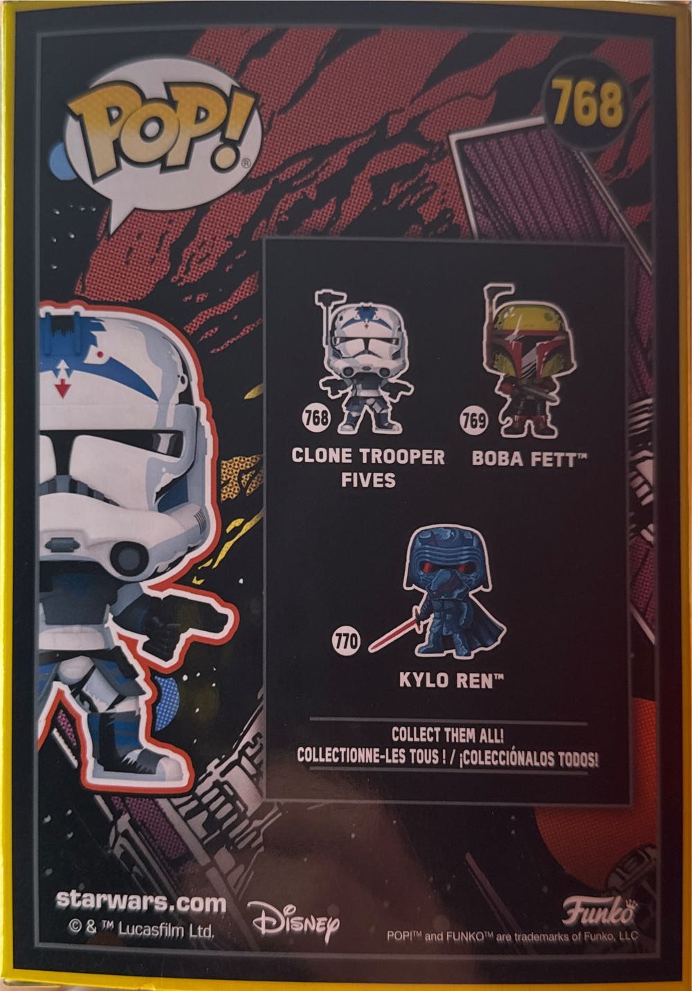 768 Clone Trooper Fives - Star Wars: Retro Series vinyl figure collectible [Barcode 889698838139] - Main Image 3