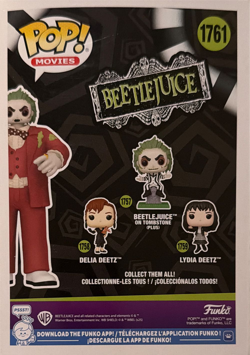 Beetlejuice -1761- Beetlejuice (Shrunken Head) - Beetlejuice vinyl figure collectible [Barcode 889698848626] - Main Image 2
