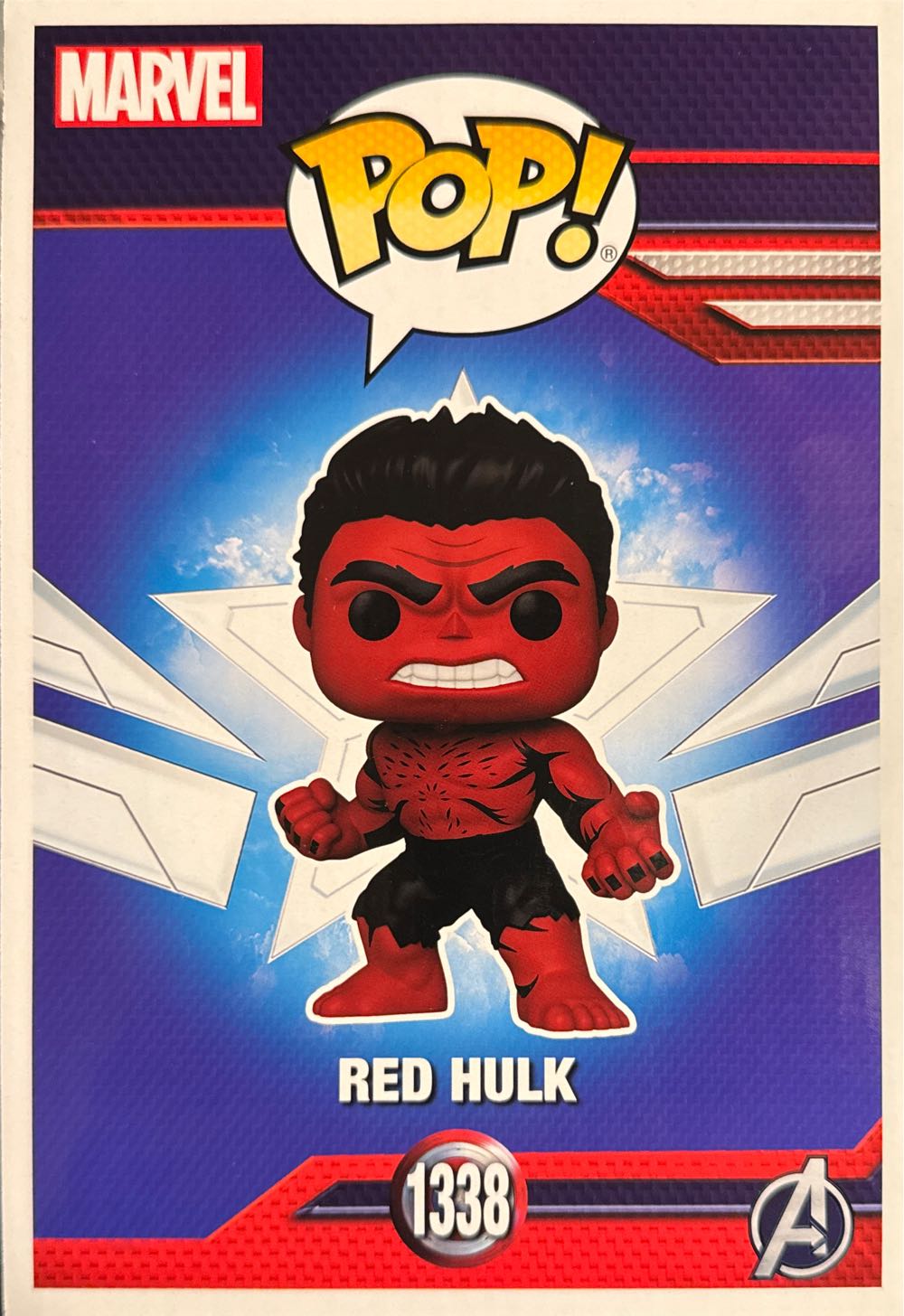 Captain America Brave New World Red Hulk 6” Deco Exclusive Pop! Funko # Marvel Super Comic Retro  vinyl figure collectible [Barcode 889698774895] - Main Image 2