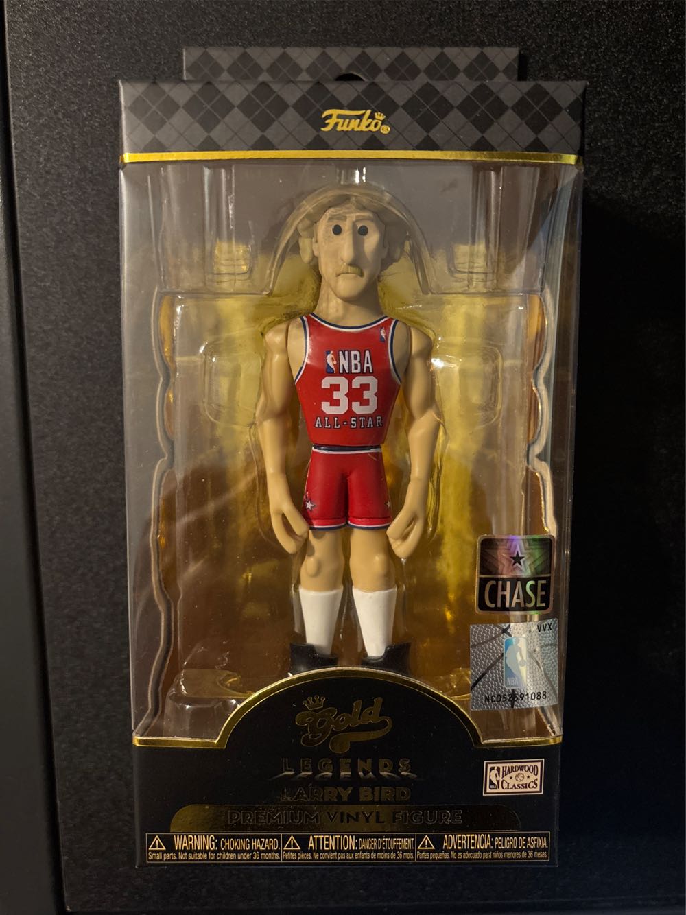 Bird Funko Pop Gold 5” Gold Nba Celtics Legends Nba Larry Bird Boston Celtics Larry Chase New All Star Premium 5 Edition #152 In: Boston Celtics White Jersey  vinyl figure collectible [Barcode 889698577540] - Main Image 2