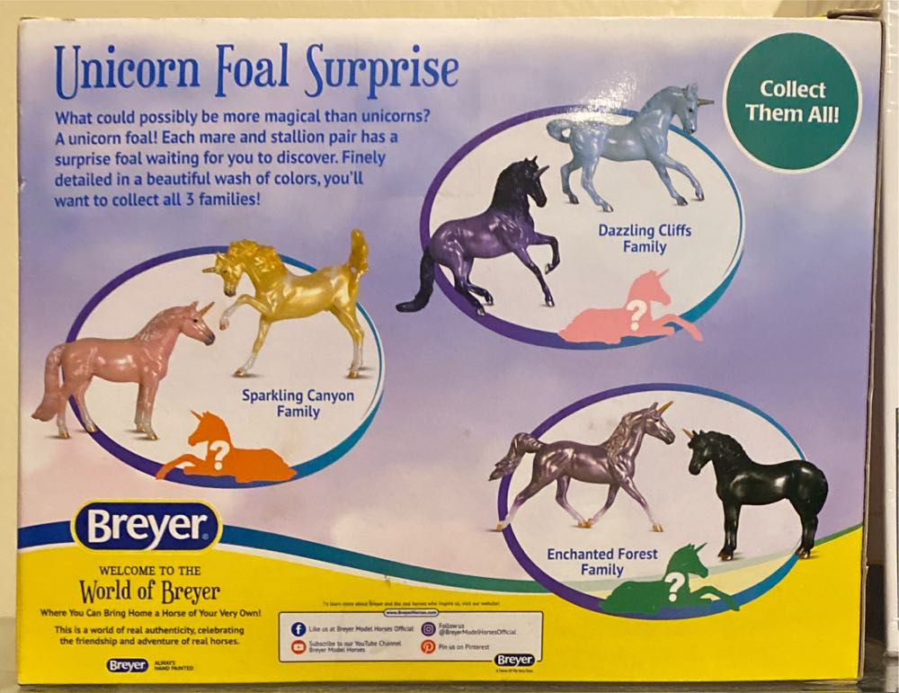 Breyer Unicorn Foal Surprise- Enchanted Forest  vinyl figure collectible [Barcode 019756100735] - Main Image 2