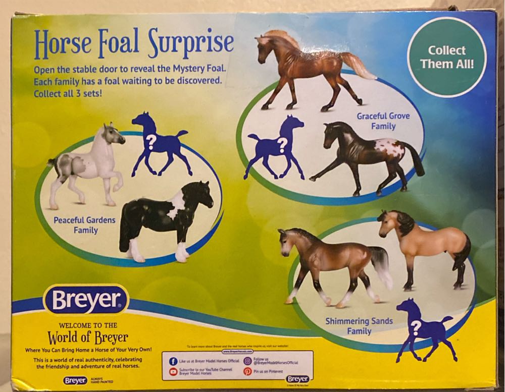 Breyer Horse Foal Surprise- Peaceful Gardens  vinyl figure collectible [Barcode 019756100605] - Main Image 2