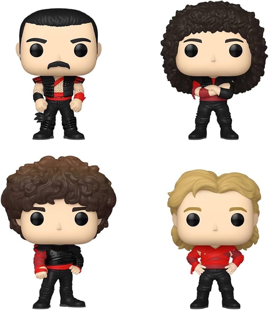 Queen (Radio Gaga): Freddie Mercury / Brian May / John Deacon / Roger Taylor 4-Pack - Queen vinyl figure collectible [Barcode 889698706025] - Main Image 3