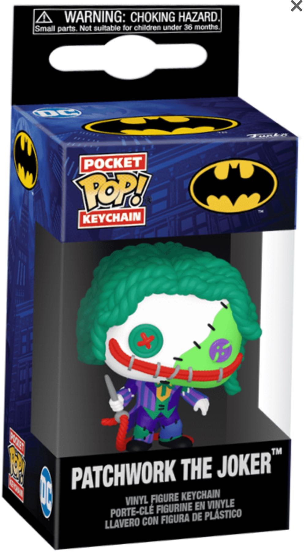 Funko Pop! Keychain: Patchwork The Joker  vinyl figure collectible - Main Image 2
