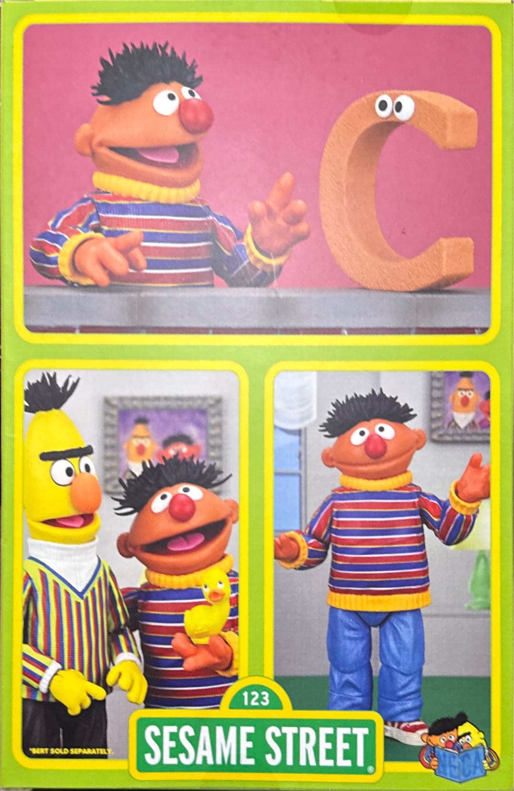 Neca Sesame Street: Ernie Featuring The Letter C - Seasame Street vinyl figure collectible [Barcode 634482086124] - Main Image 4