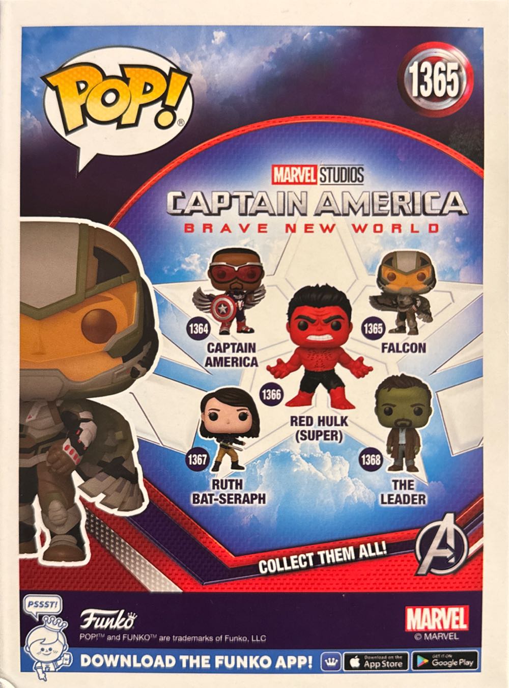 Captain America -1365- Falcon - Marvel Universe vinyl figure collectible [Barcode 889698759915] - Main Image 2